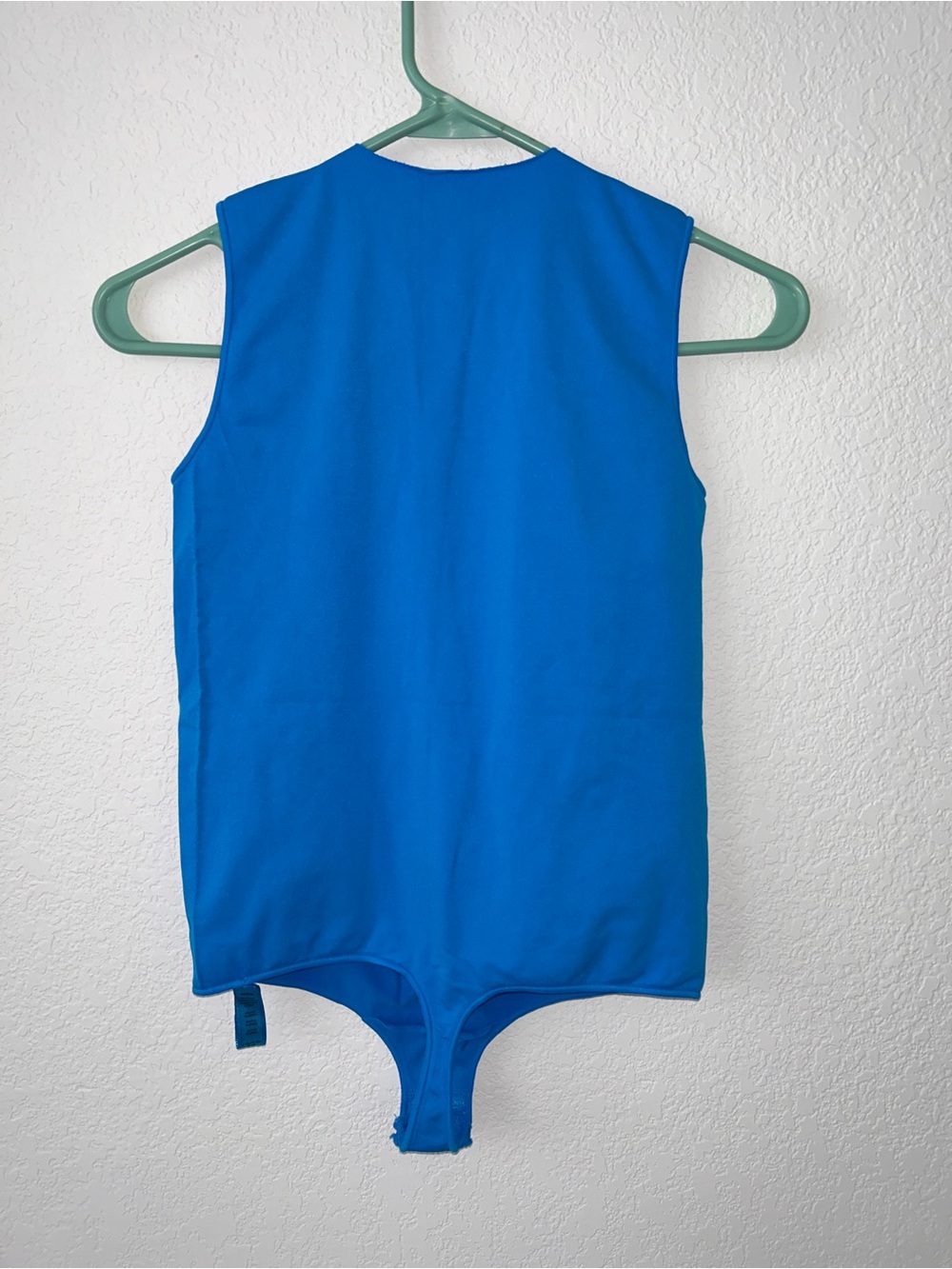 SKIMS Fits Everybody High Neck Bodysuit Neon Blue XL Like New - Picture 3 of 8